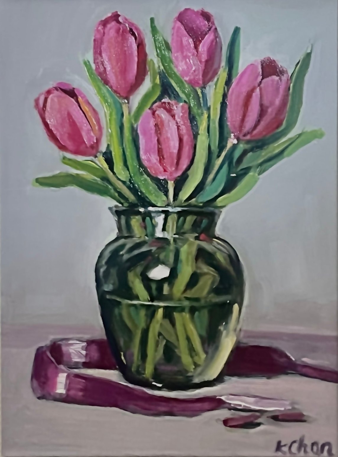 Tulips still life store oil painting