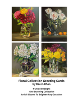 Floral Collection Greeting Cards -5' x 7" - Set of 4 - $20 (including shipping)